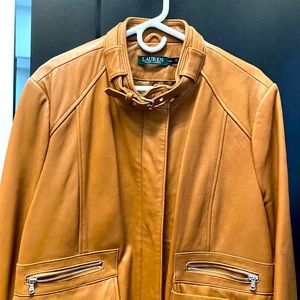 Ralph Lauren - Lauren Lamb Leather Jacket XXL unique design